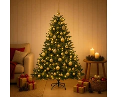 Dirbtinė kalėdinė eglutė su rutuliuku 150 cm 150 LED