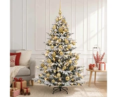 Dirbtinė kalėdinė eglutė su rutuliuku 150 cm 150 LED