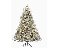 Dirbtinė kalėdinė eglutė su rutuliuku 150 cm 150 LED