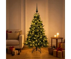 Dirbtinė kalėdinė eglutė su rutuliuku 150 cm 150 LED