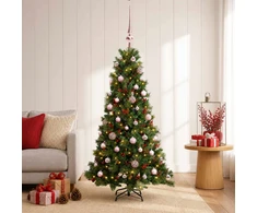 Dirbtinė kalėdinė eglutė su rutuliuku 150 cm 150 LED