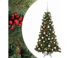 Dirbtinė kalėdinė eglutė su rutuliuku 150 cm 150 LED