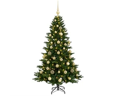 Dirbtinė kalėdinė eglutė su rutuliuku 150 cm 150 LED