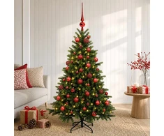 Dirbtinė kalėdinė eglutė su rutuliuku 150 cm 150 LED