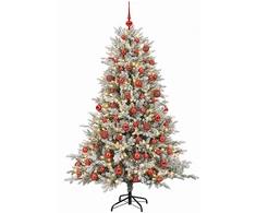 Dirbtinė kalėdinė eglutė su rutuliuku 210 cm 300 LED