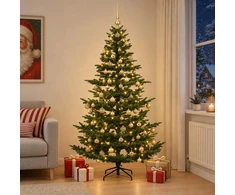 Dirbtinė kalėdinė eglutė su rutuliuku 240 cm 300 LED