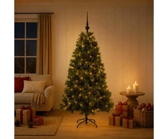 Dirbtinė kalėdinė eglutė su žaisliuku 150 cm 150 LED