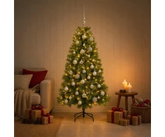 Dirbtinė kalėdinė eglutė su žaisliuku 150 cm 150 LED