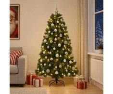 Dirbtinė kalėdinė eglutė su žaisliuku 210 cm 300 LED