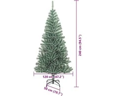 Dirbtinė Kalėdų Eglė Su Sniegu ir LED Šviesa su 300 LED 240 cm