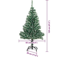 Dirbtinė Kalėdų Eglė Su Sniegu ir LED Šviesa su 150 LED 120 cm