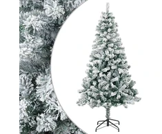 Dirbtinė Kalėdų eglutė 120 cm PVC ir Plienas Žalia ir balta