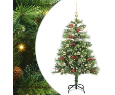 Dirbtinė Kalėdų eglutė 150 LED Šilta balta PVC ir metalas Žalia