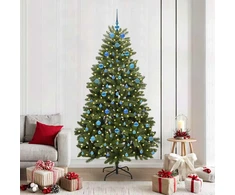 Dirbtinė Kalėdų eglutė 210 cm 300 LED Šilta balta Žalia