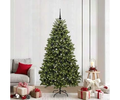 Dirbtinė Kalėdų eglutė 210 cm 300 LED Šilta balta Žalia
