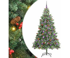 Dirbtinė Kalėdų eglutė 300 LED Šilta balta PVC ir metalas Žalia