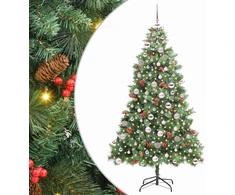 Dirbtinė Kalėdų eglutė 300 LED Šilta balta PVC ir metalas Žalia