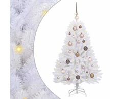 Dirbtinė Kalėdų eglutė Balta 68 x 68 x 120 cm PVC ir metalas