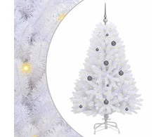 Dirbtinė Kalėdų eglutė Balta 80 x 80 x 150 cm PVC ir metalas