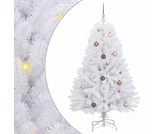 Dirbtinė Kalėdų eglutė Balta 80 x 80 x 150 cm PVC ir metalas