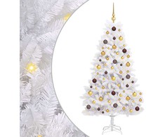 Dirbtinė Kalėdų eglutė Balta 90 x 90 x 180 cm PVC ir metalas