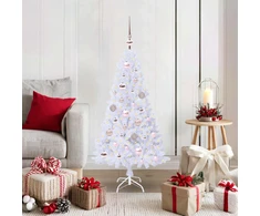 Dirbtinė Kalėdų eglutė Balta 120 cm PVC ir Plienas