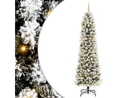 Dirbtinė Kalėdų eglutė Balta 240 cm PVC ir Metalas ir Plastikas