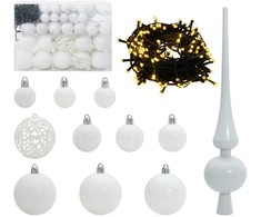 Dirbtinė Kalėdų eglutė su 150 LED Balta 120 cm PVC ir Plienas