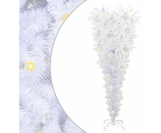 Dirbtinė Kalėdų eglutė su 150 LED Balta 120 cm PVC ir Plienas