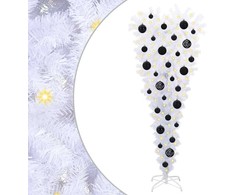 Dirbtinė Kalėdų eglutė su 150 LED Balta 120 cm PVC ir Plienas