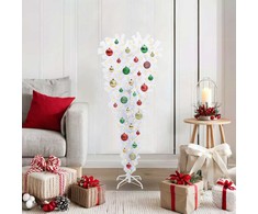 Dirbtinė Kalėdų eglutė su 150 LED Balta 120 cm PVC ir Plienas