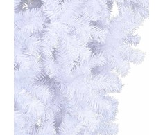 Dirbtinė Kalėdų eglutė su 150 LED Balta 120 cm PVC ir Plienas