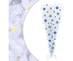 Dirbtinė Kalėdų eglutė su 150 LED Balta 120 cm PVC ir Plienas