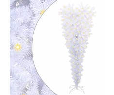 Dirbtinė Kalėdų eglutė su 150 LED Balta 120 cm PVC ir Plienas