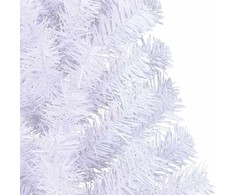 Dirbtinė Kalėdų eglutė su 150 LED Balta 150 cm PVC ir Plienas