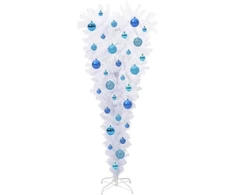 Dirbtinė Kalėdų eglutė su 150 LED Balta 120 cm PVC ir Plienas