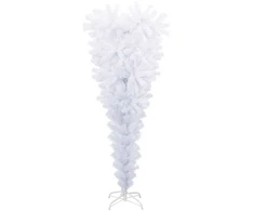 Dirbtinė Kalėdų eglutė su 150 LED Balta 120 cm PVC ir Plienas