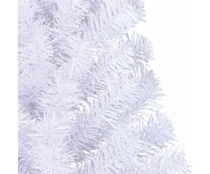 Dirbtinė Kalėdų eglutė su 150 LED Balta 150 cm PVC ir Plienas