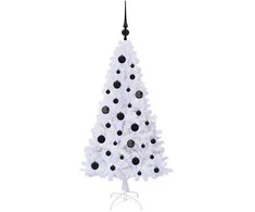 Dirbtinė Kalėdų eglutė Balta 120 cm PVC ir Plienas