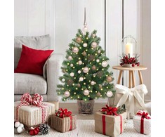 Dirbtinė Kalėdų eglutė su 150 LED s stovu Žalia 95 cm PE ir PVC