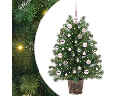 Dirbtinė Kalėdų eglutė su 150 LED s stovu Žalia 95 cm PE ir PVC