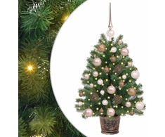 Dirbtinė Kalėdų eglutė su 150 LED s stovu Žalia 75 cm PE ir PVC