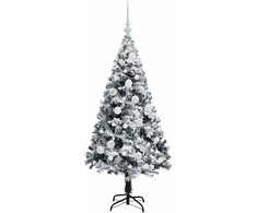 Dirbtinė Kalėdų eglutė Balta 120 cm PVC ir Plienas ir Plastikas
