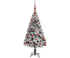 Dirbtinė Kalėdų eglutė Balta 120 cm PVC ir Plienas ir Plastikas