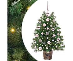Dirbtinė Kalėdų eglutė su 150 LED s stovu Žalia 75 cm PE ir PVC