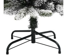 Dirbtinė Kalėdų eglutė Balta 150 cm PVC ir Metalas ir Plastikas