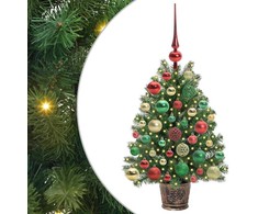 Dirbtinė Kalėdų eglutė su 150 LED s stovu Žalia 75 cm PE ir PVC