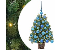 Dirbtinė Kalėdų eglutė su 150 LED s stovu Žalia 75 cm PE ir PVC