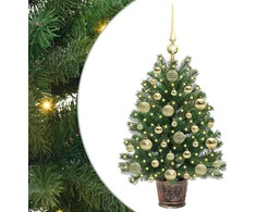 Dirbtinė Kalėdų eglutė su 150 LED s stovu Žalia 75 cm PE ir PVC