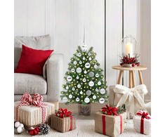 Dirbtinė Kalėdų eglutė su 150 LED s stovu Žalia 75 cm PE ir PVC